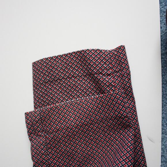 Talbots Heritage Pants Women's Size 2 Red/Blue Print - Picture 4 of 4